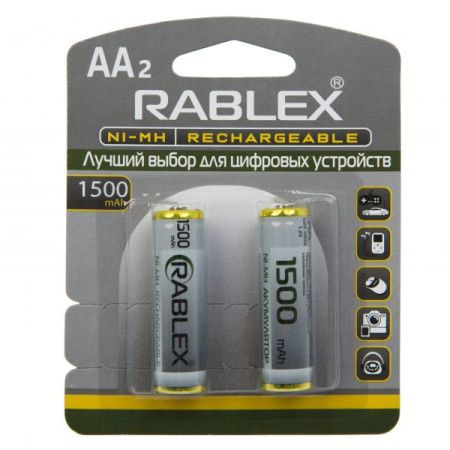 Аккумулятор Rablex HR6/AA Ni-MH 1500mAh 1.2V 1 шт.