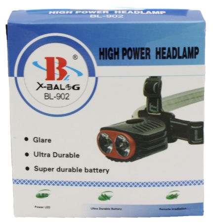 Налобный фонарь Bailong BL-902, 3R3xAAA, 2LED