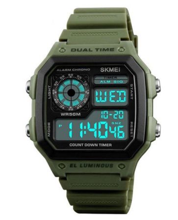 Часы наручные SKMEI 1299AG, ARMY GREEN
