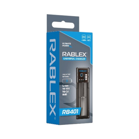 Зарядное устройство Rablex RB401 1x18650 и др./ от USB /