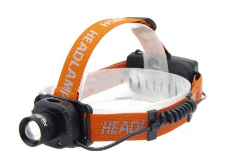 Налобный фонарь XQ036, Акк., T6, сенсор