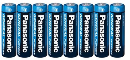 Батарейка Panasonic R6/AA / солевой / 8шт спайка