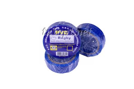 Изолента  Rugby / PVC / 10м синяя (реальный метраж меньше)