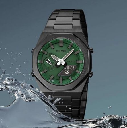 Часы наручные SKMEI 1816BKGNBK, BLACK/GREEN-BLACK