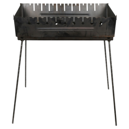 Мангал-чемодан на 10 шампуров 57*27*5см (высота ножки 55см) УК-М10