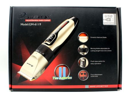 Машинка для стрижки ProGemei GM-6119 (керамика)