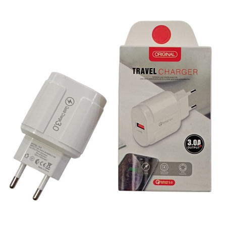 Сетевое зарядное устройство USB x 1 Fast 3.0A Original Travel / Model: 13-3