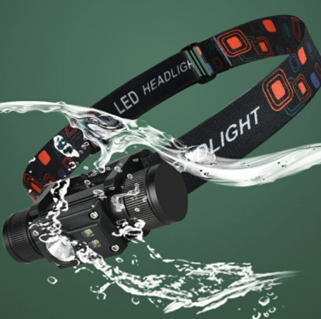 Налобный фонарь PL-102L, 1х18650, ЗУ Type-C