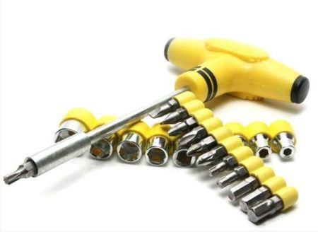 Набор инструментов отвёртка + биты + головки / Prokit 33005 / 1080