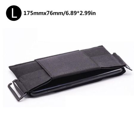 Сумка на пояс для смартфона и документов Эластичная (без застежки) / 7452