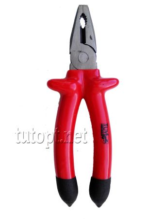 Плоскогубцы с прорезиненными ручками 21 см