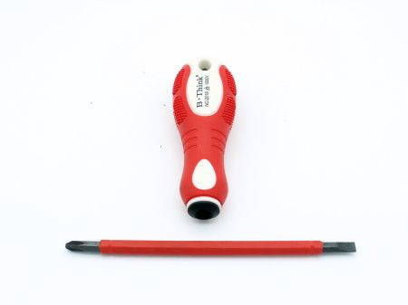 Отвёртка Индикаторная B-Think 2019 двхсторонняя с прорезиненной ручкой, размер - 1/4, PH2. Отвёртка Индикаторная B-Think 2019 двхсторонняя с прорезиненной ручкой, размер - 1/4, PH2.