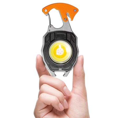 Фонарь для кемпинга W5147, PL409-COB, Белый, Жёлтый, Красный, multitool, Li-Ion, магнит, карабин