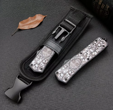 Нож выкидной фронтальный MicroTech 360 Skull