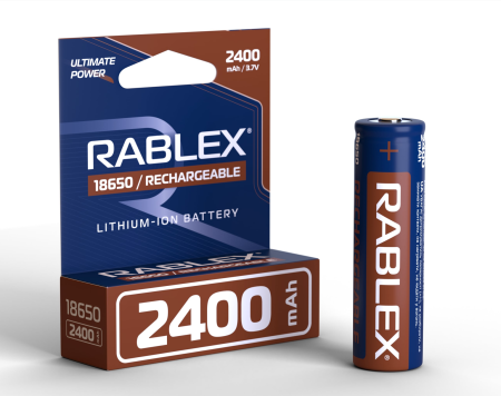 Аккумулятор Rablex 18650, 2400mAh Li-ION 3.7v