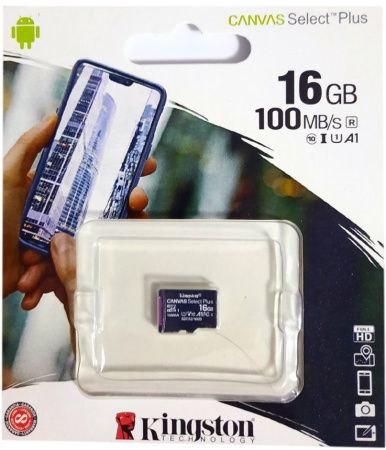 Карта памяти micro SDHC Kingston (UHS-1) 16GB class 10 (без адаптера) (Гарантия 3года) Карта памяти micro SDHC Kingston (UHS-1) 16GB class 10 (без адаптера) (Гарантия 3года)