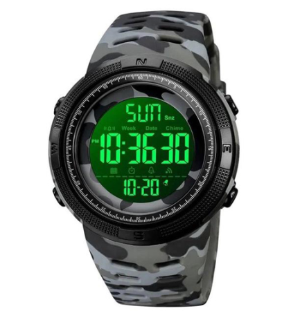 Часы наручные SKMEI 2070CMGYBK, GRAY CAMO-BLACK, 9786 Часы наручные SKMEI 2070CMGYBK, GRAY CAMO-BLACK, 9786