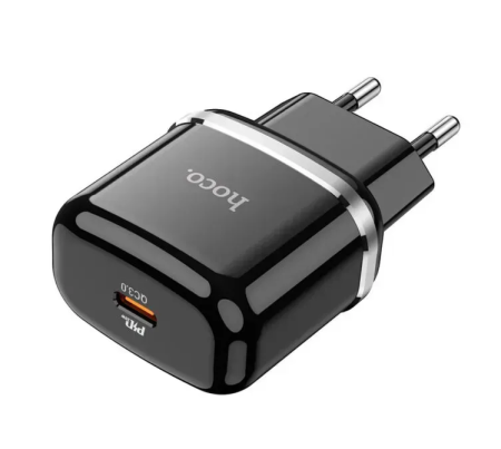 СЗУ Сетевое Зарядное Устройство Hoco N24, быстрая зарядка 20W, Type-C - Lightning