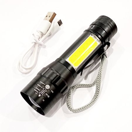 Ручной фонарь BL-T6-19, ЗУ mircoUSB, аккумулятор, zoom, 5384