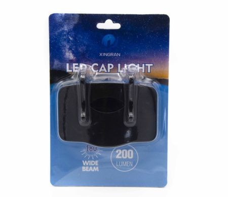 Фонарь на козырёк на кепку COB на 3R3