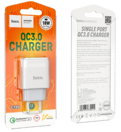 СЗУ Сетевое Зарядное Устройство Hoco C72Q 3.1A СЗУ Сетевое Зарядное Устройство Hoco C72Q 3.1A