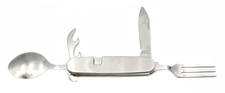 Туристический столовый прибор, метал,  A675 малый