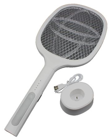 Электрическая мухобойка с фонариком ракетка 918 Mosquito rocket / 5285