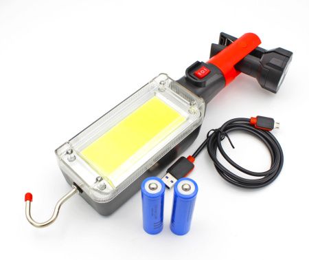 Фонарь для кемпинга WD355, ZJ-8859, micro USB, крючок, магнит, прищепка,  2X18650 Фонарь для кемпинга WD355, ZJ-8859, micro USB, крючок, магнит, прищепка,  2X18650