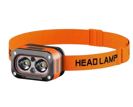 Налобный фонарь PL-184, YD-08, холодный, теплый, красный свет, ЗУ Type-C, сенсор