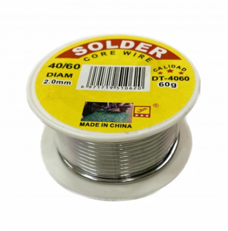 Припой Олово для пайки SOLDER 2мм, 60г.