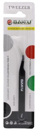 Пинцет закругленный Tweezer Baku 7-SA