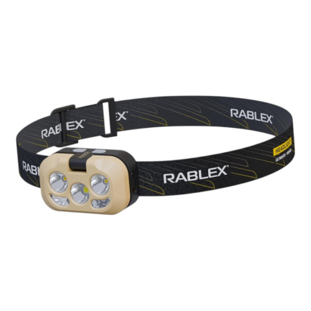 Налобный фонарь Rablex RB985, белый+красный+жёлтый, 2 XPG LED, Sensor, аккум, Type-C