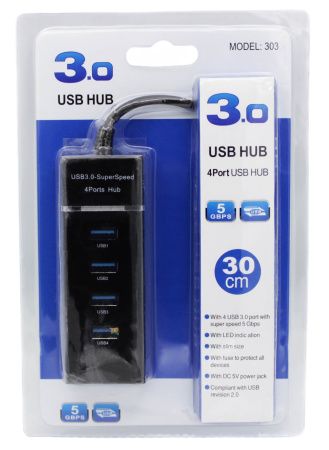 USB-хаб Ednet USB 3.0 4 USB HUB №303