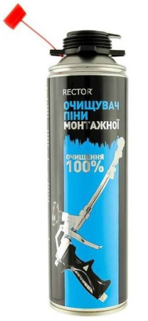 Аэрозольный очиститель монтажной пены Rector объем 500 мл Аэрозольный очиститель монтажной пены Rector объем 500 мл