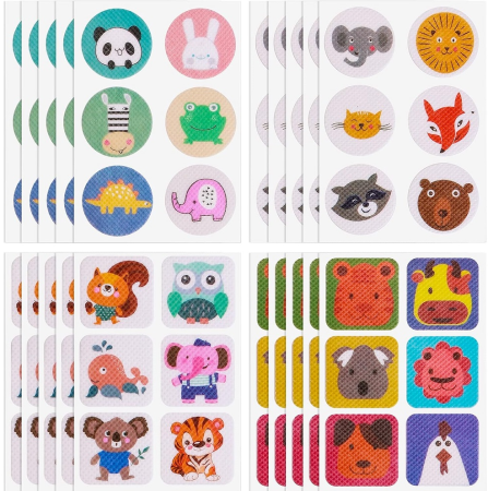 Наклейки от комаров и насекомых детские Cartoon 6шт/л (до 72 часов) MH-5156