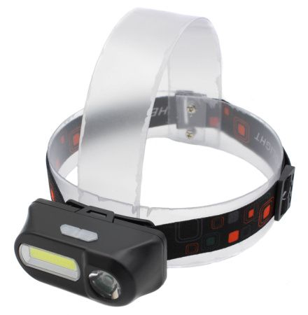 Налобный фонарь Bailong BL-1804, PL185, LED+COB, аккумулятор 18650, micro USB