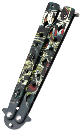 Нож бабочка Dead Elvis 2-482 нож бабочка