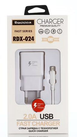 Сетевое зарядное устройство REDDAX RDX-024, 15W, Type-C, White