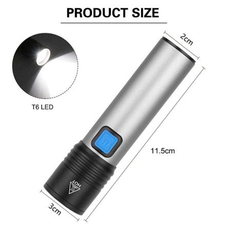 Ручной фонарь аккумуляторный BL-K31, USB charge, 6811