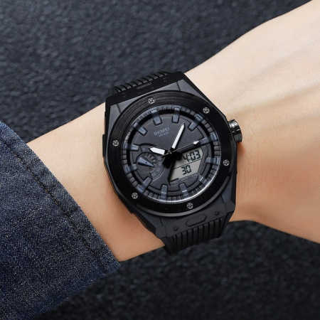 Часы наручные SKMEI 2103BKWT, BLACK-WHITE, 10312