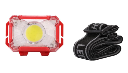 Налобный фонарь 1302, COB, 3xAAA