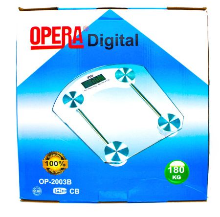 Весы напольные прозрачные до 180кг 2003B / квадратные