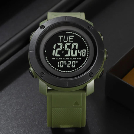 Часы наручные SKMEI 2095AG, ARMY GREEN, Compass, 10305