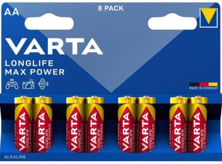 Батарейка Varta MAX POWER LR6/AA/ ALKALINE 8шт