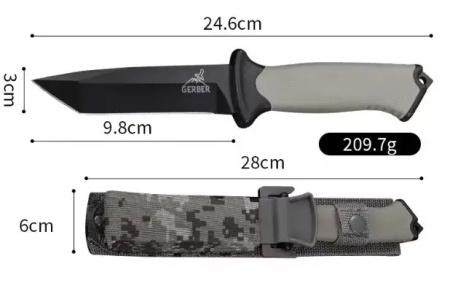 Нож охотничий Boker Magnum Танто Чёрный охотничий нож