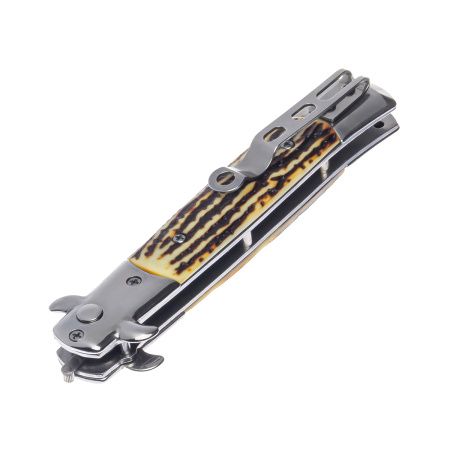 Нож выкидной Костеная ручка 2867