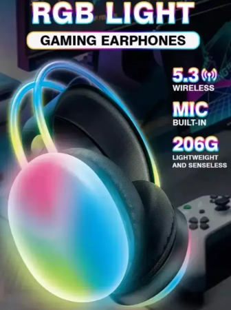 Наушники беспроводные  Welike WK-30 с LED подсветкой 9271