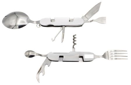 Туристический столовый прибор Серебро L-48 большой