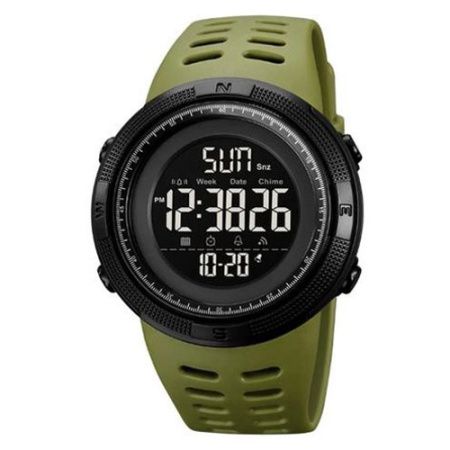 Часы наручные SKMEI 2070AGWT, ARMY GREEN-BLACK, 9304