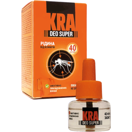 KRA DEO Жидкость от комаров 40 ночей